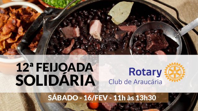 RCA promoverá Feijoada solidária sábado dia 16/fev, reserve a sua!