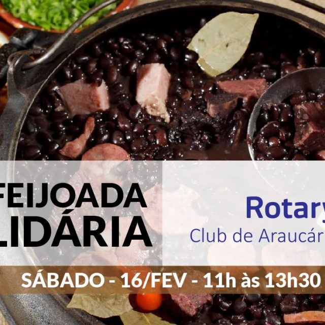 RCA promoverá Feijoada solidária sábado dia 16/fev, reserve a sua!