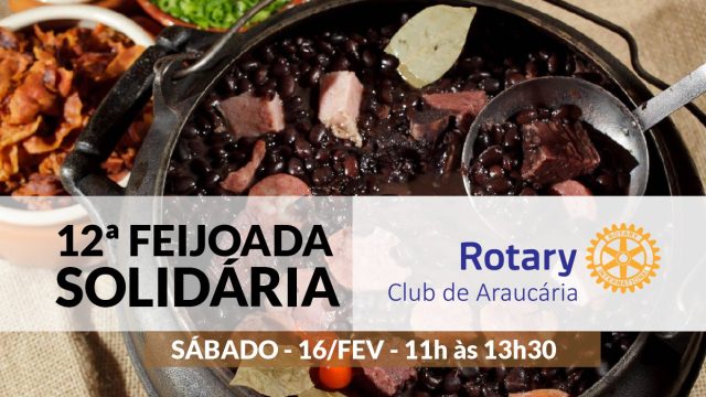 RCA promoverá Feijoada solidária sábado dia 16/fev, reserve a sua!
